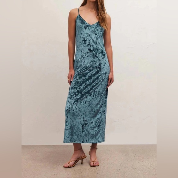 Z Supply Selina Crushed Velvet Dress - Picture 1 of 7